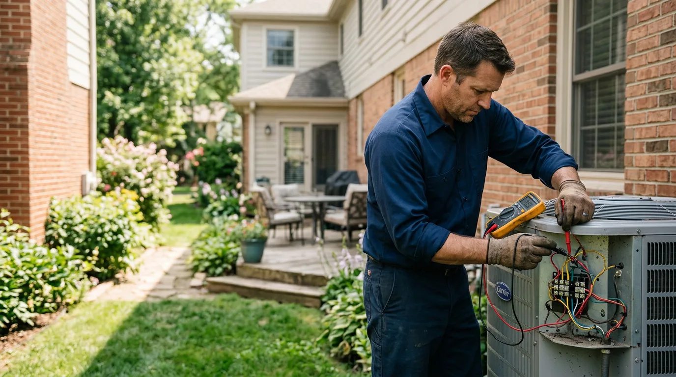 HVAC technician working near Burt, NY